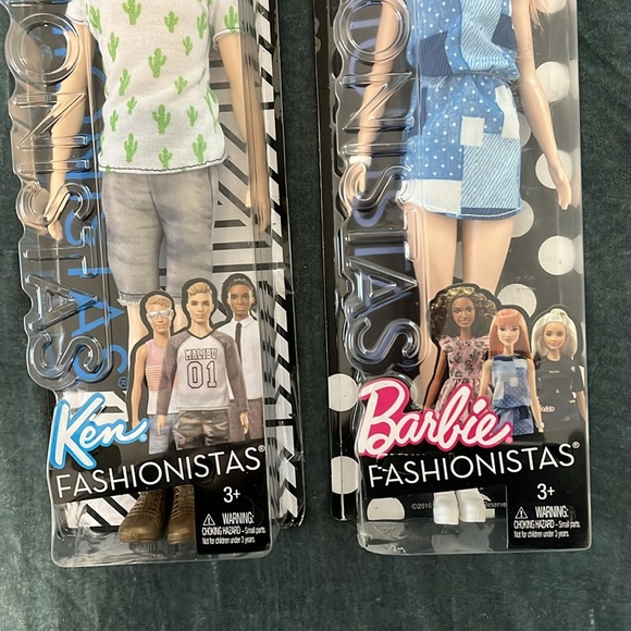 Set/2 Barbie Ken Fashionistas Dolls in Boxes - Picture 4 of 5